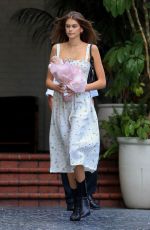 KAIA GERBER Arrives at Talita Von Furstenberg Celebrates Her First Collection for DVF in Hollywood 04/25/2019