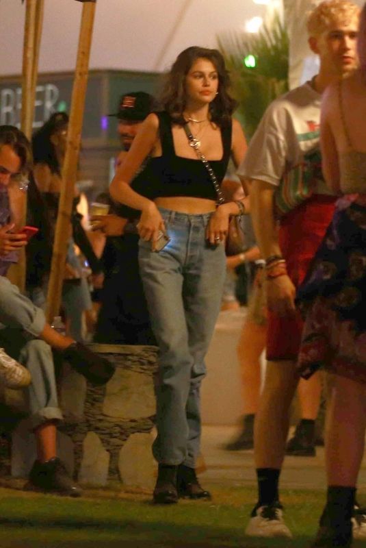 KAIA GERBER Night Out at Coachella 2019 in Indio 04/14/2019