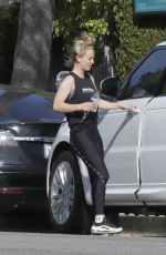 KALEY CUOCO Leaves a Gym in Los Angeles 04/18/2019