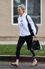 KALEY CUOCO Leaves a Nail Salon in Los Angeles 04/28/2019