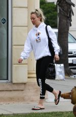 KALEY CUOCO Leaves a Nail Salon in Los Angeles 04/28/2019