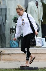 KALEY CUOCO Leaves a Nail Salon in Los Angeles 04/28/2019