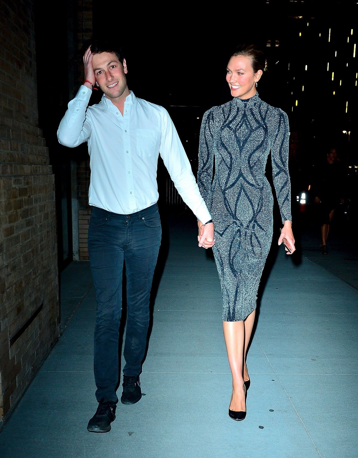KARLIE KLOSS and Josh Kushner Leaves Project Runway Party in New York 04/18/2019 ...1200 x 1534