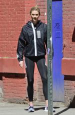 KARLIE KLOSS on the Set of a Adidas Photoshoot in New York 04/03/2019