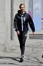 KARLIE KLOSS on the Set of a Adidas Photoshoot in New York 04/03/2019