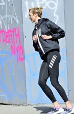 KARLIE KLOSS on the Set of a Adidas Photoshoot in New York 04/03/2019