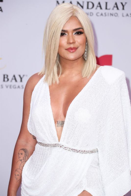 KAROL G at 2019 Billboard Latin Music Awards Press Room in Las Vegas 04/25/2019