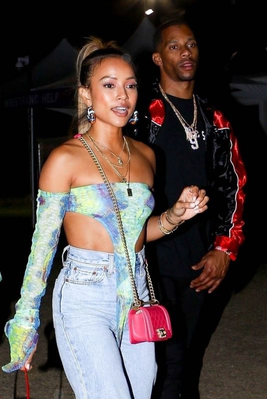 KARRUECHE TRAN and Victor Cruz at Neon Carnival at Coachella in Palm Springs 04/13/2018
