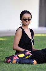 KAT GRAHAM Out at Coachella Valley Festival in Indio 04/21/2019
