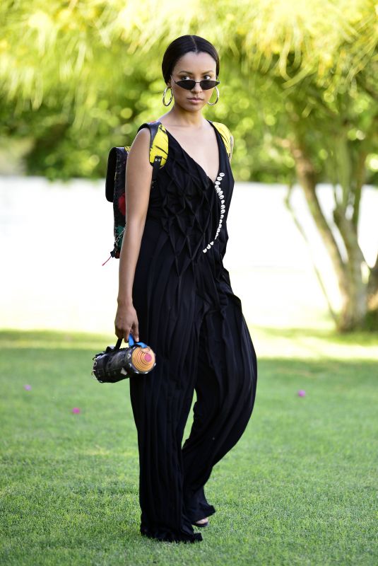 KAT GRAHAM Out at Coachella Valley Festival in Indio 04/21/2019