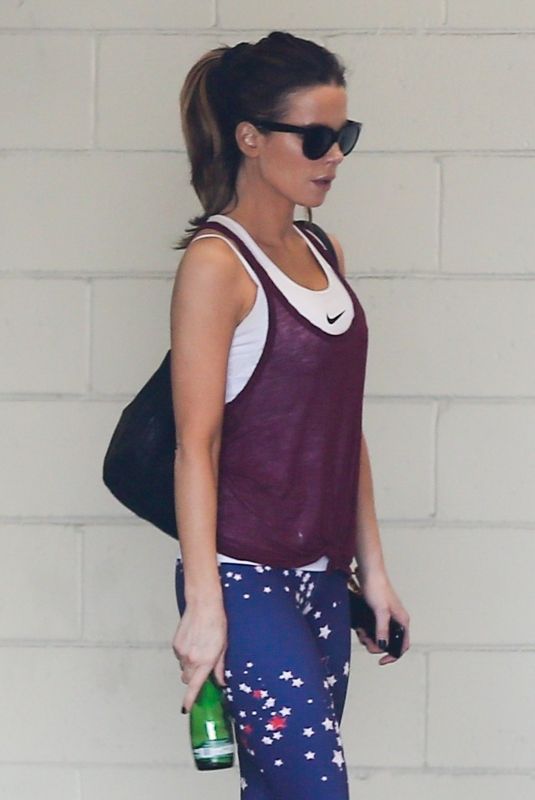 KATE BECKINSALE at a Gym in Los Angeles 04/27/2019