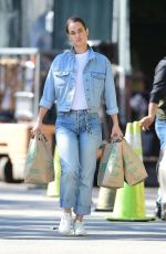 KATE HARRISON in Double Denim Leaves Trader Joe