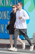 KATE MARA and Jamie Bell Out in Los Angeles 04/08/2019