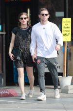 KATE MARA and Jamie Bell Out in Los Angeles 04/08/2019