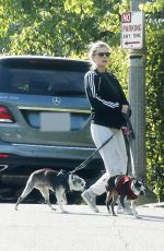 KATE MARA Out with Her Dogs in Los Angeles 04/07/2019