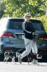 KATE MARA Out with Her Dogs in Los Angeles 04/07/2019
