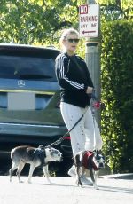 KATE MARA Out with Her Dogs in Los Angeles 04/07/2019