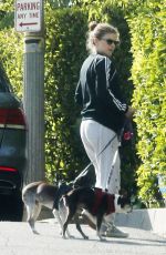 KATE MARA Out with Her Dogs in Los Angeles 04/07/2019