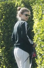 KATE MARA Out with Her Dogs in Los Angeles 04/07/2019