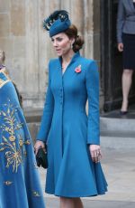 KATE MIDDLETON at Anzac Day Service of Commemoration and Thanksgiving at Westminster Abbey in London 04/25/2019