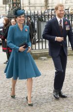 KATE MIDDLETON at Anzac Day Service of Commemoration and Thanksgiving at Westminster Abbey in London 04/25/2019