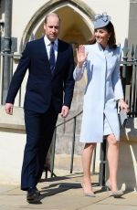 KATE MIDDLETON at Easter Sunday Church Service at St George