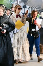 KATE WINSLET and SAOIRSE RONAN on the Set of Ammonite in London 04/17/2019