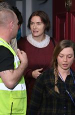 KATE WINSLET and SAOIRSE RONAN on the Set of Ammonite in London 04/17/2019