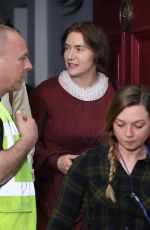 KATE WINSLET and SAOIRSE RONAN on the Set of Ammonite in London 04/17/2019