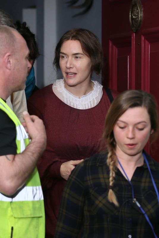 KATE WINSLET and SAOIRSE RONAN on the Set of Ammonite in London 04/17/2019