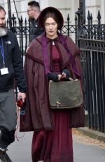 KATE WINSLET on the Set of Ammonite in London 04/17/2019