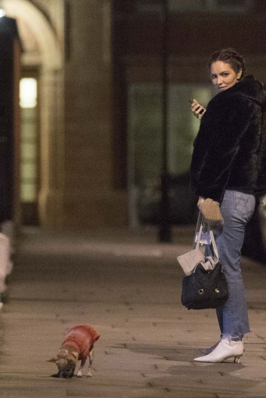 KATHARINE MCPHEE Out with Her Dog in London 04/18/2019