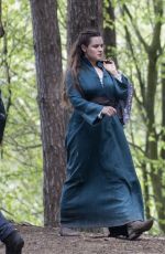 KATHERINE LANGFORD on the Set of Cursed in Frensham 04/27/2019