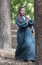 KATHERINE LANGFORD on the Set of Cursed in Frensham 04/27/2019