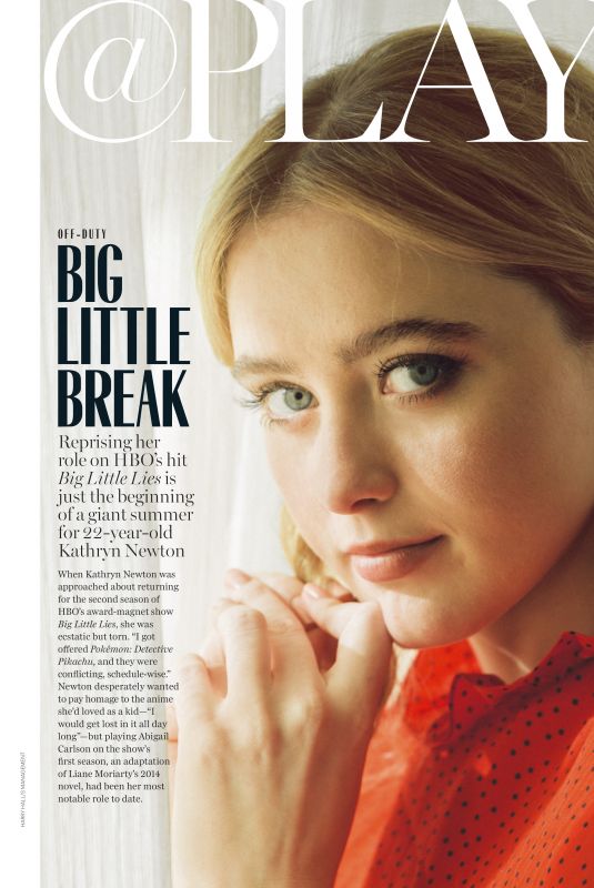 KATHRYN NEWTON in Marie Claire Magazine, May 2019