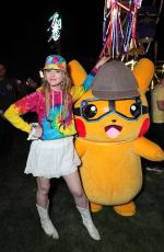 KATHRYN NEWWTON at Detective Pikachu Installation at Coachella 04/12/2019