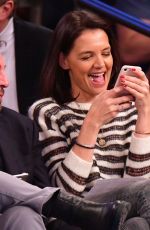 KATIE HOLMES at Washington Wizards vs New York Knicks Game in New york 04/07/2019