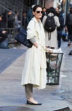 KATIE HOLMES Heading to Delicatessen in New York 04/18/2019