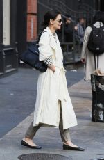 KATIE HOLMES Heading to Delicatessen in New York 04/18/2019