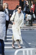 KATIE HOLMES Heading to Delicatessen in New York 04/18/2019
