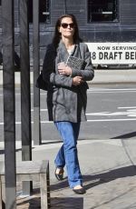 KATIE HOLMES Out and About in New York 04/16/2019