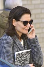 KATIE HOLMES Out and About in New York 04/16/2019