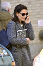 KATIE HOLMES Out and About in New York 04/16/2019