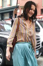 KATIE HOLMES Out and About in New York 04/22/2019