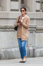 KATIE HOLMES Out for Coffee in New York 04/17/2019