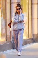 KATIE HOLMES Out in New York 04/28/2019