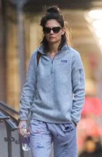 KATIE HOLMES Out in New York 04/28/2019
