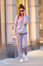 KATIE HOLMES Out in New York 04/28/2019
