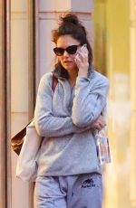 KATIE HOLMES Out in New York 04/28/2019