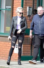 KATIE MCGLYNN Leaves KSL Hair Transplant Clinic in Manchester 04/07/2019